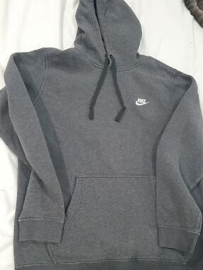 Nike Gray hoodie  with  Swoosh